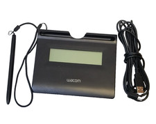 Wacom STU-300 USB LCD Signature Tablet Pad with Stylus Pen Cable - TESTED
