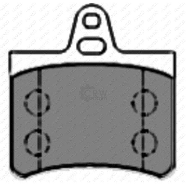 Mapco BremsbeläGe Bremsbelegsatz Hinten FüR CitroëN C5 I Break-image