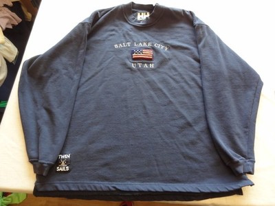 Vintage Helly Hansen Twin Sails Salt Lake City Utah Sweatshirt Men s 2XL XXL