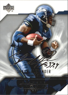 #ad 2004 UD Diamond Pro Sigs #77 Shaun Alexander FB $0.99
