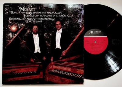 Mozart - Sonata for Four Hands & Two Pianos LP Record 1982 Arabesque Classical