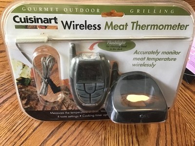NEW - CUISINART Wireless Meat Thermometer CGS-700 w/ Timer & Cooked Food Alert