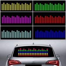 Led Car Rear Window Music Rhythm Light Sound Activated Equalizer Lamp Sticker