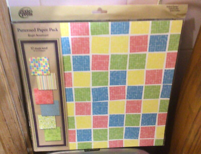 Pixie Press Patterned 2/6 Single -Sided Designer Paper Pack 12X12