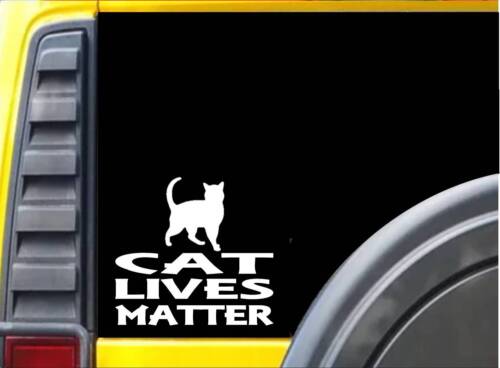 Cat Lives Matter Sticker k174 6 inch kitten rescue decal - Picture 1 of 1