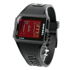 Diesel Chopped Digital Black Silicone Unisex Watch DZ1971