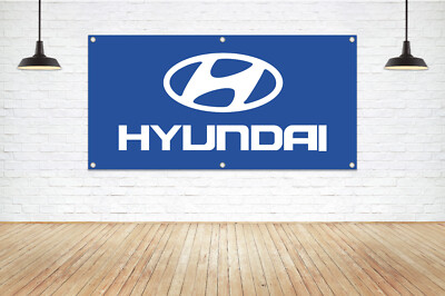 For HYUNDAI Brand Exposure Vinyl Banner Sign Car Dealership Vehicle Mechanic New
