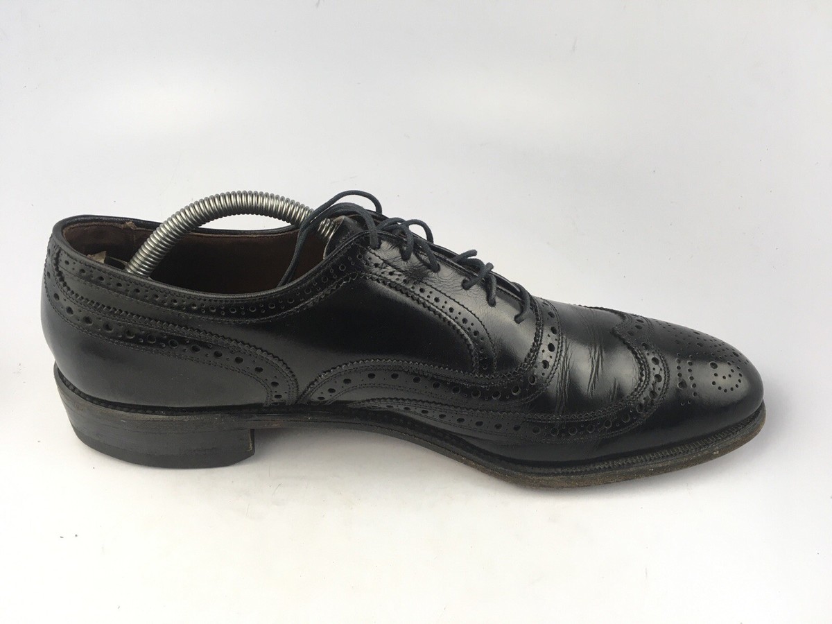 Allen Edmonds McAllister Oxford Wingtip Shoes Men\'s 10.5 B Black Leather Amazon.com | Allen Edmonds mens Wingtip oxfords shoes, Black  main image 2
