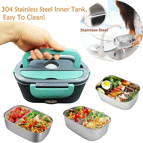 Electric Lunch Box Food Heated 12V 220V Portable Food Warmer Heater for Car/Home - Picture 6 of 12