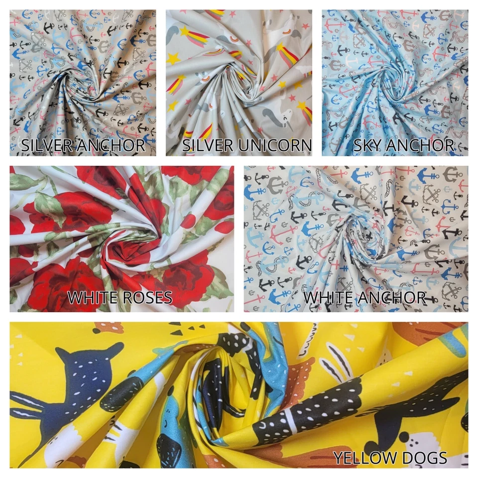 100% Cotton Ditsy Floral Material Dress Craft Quilting Patchwork Fabric 44" - Image 4 of 4