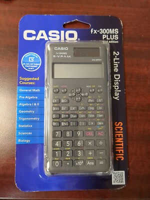 Casio FX-300MS PLUS 2nd Edition 12 Digit 2-Line Scientific Calculator Blk