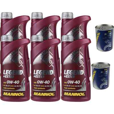 6L Motoröl MANNOL Legend+Ester 0W-40 2x MANNOL Motor Doctor ADDITIV