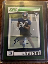 2022 Score JASHAUN CORBIN #348  Rookie Auto RC New York Giants