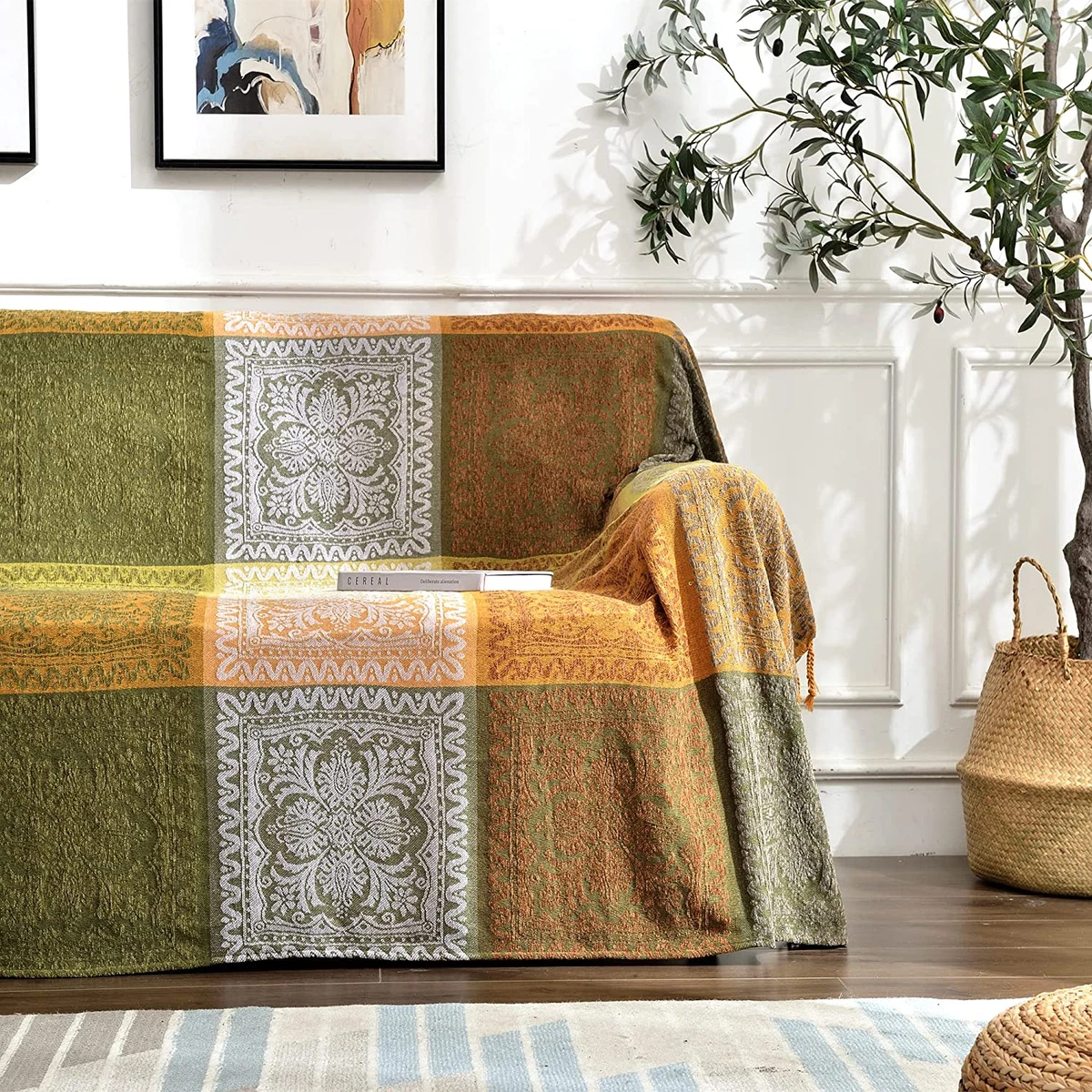 Bohemian clearance couch slipcovers