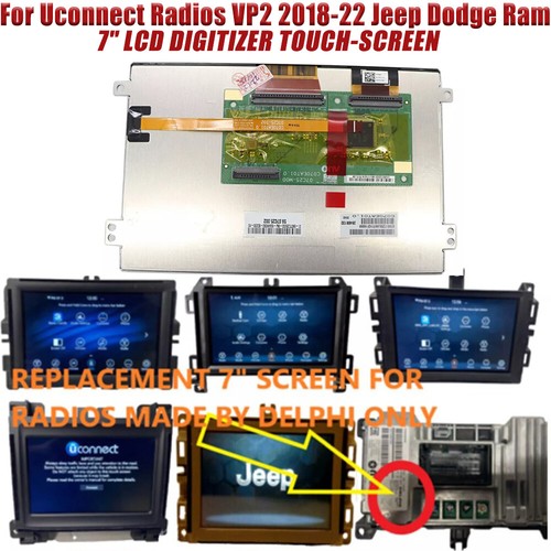 7" LCD Digitizer Touch-Screen C070EAT01.0 For Uconnect Radios VP2 2018-2022