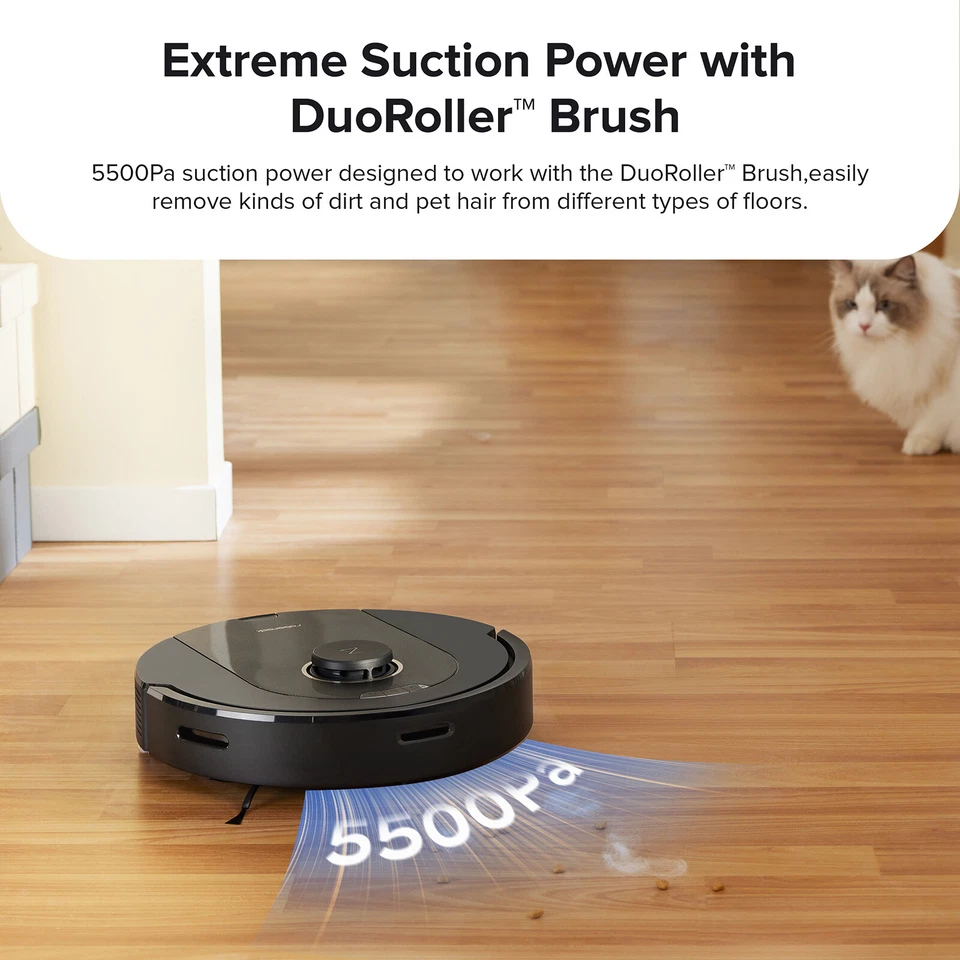 Roborock Q5 Pro+ Self-Empty Robot Vacuum and Mop, 5500Pa - Certified Refurbished - Image 4 of 4