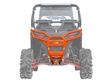 SuperATV Heavy Duty Rear Bumper for Polaris RZR S 1000 (2016-2020) - Orange