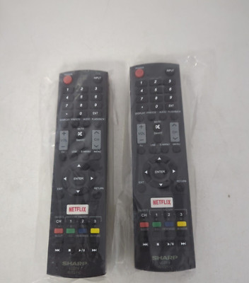 LOT  OF 2 SHARP LCDTV CJ221-C REMOTE CONTROL