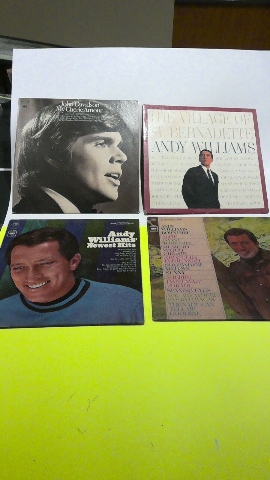 Vintage Vinyl Records - Andy Williams and John Davidson-image