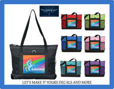 MY LITTLE PONY RAINBOW DASH PERSONALIZED W/ NAME CUSTOM TOTE PURSE BAG ZIPS