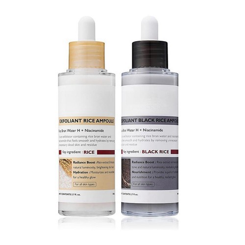 80ml PEEL SHOT GLOW EXFOLIANT RICE AMPOULE (WHITE RICE/BLACK RICE)