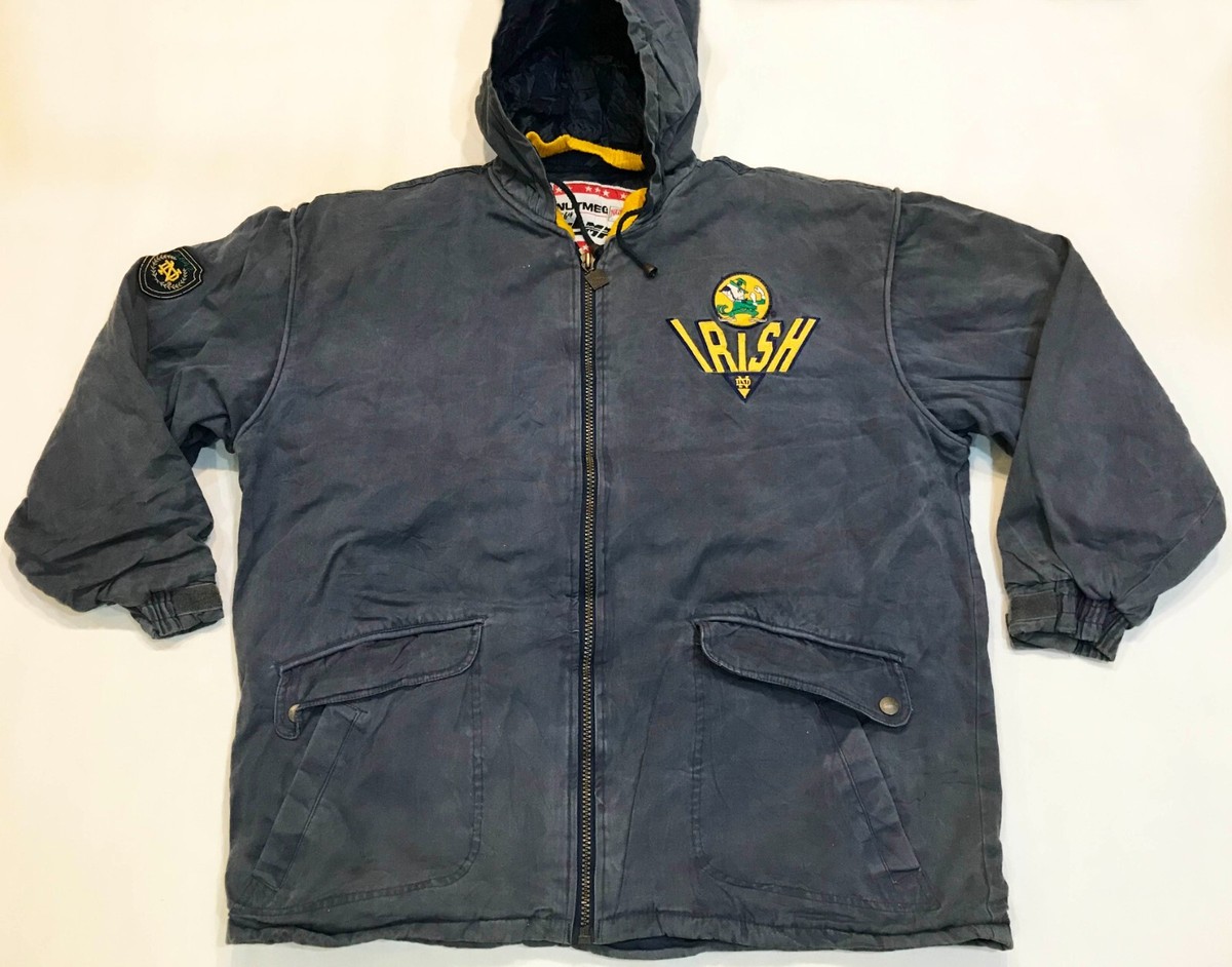 Vintage Nutmeg Campri NCAA Notre Dame Fighting Irish Full Zip