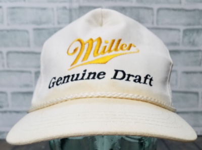 Vintage 80s Miller Lite Beer Strapback Rope Adjustable Hat  display picture 3
