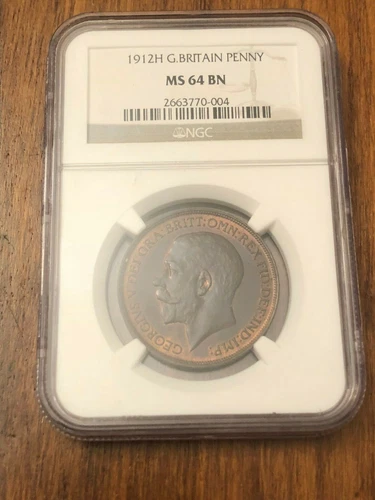 1912H Great Britain Penny MS 64 BN NGC