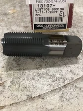 NEW  OSG   1- 11 1/2 NPT 5 FLUTE PIPE HSS TAP