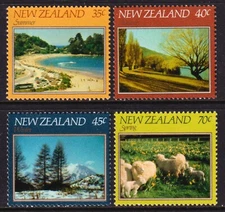 New Zealand 1982 Seasons Complete Mint MNH Set SC 748-751