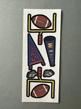 Mrs. Grossman's Stickers | FOOTBALL TOUCHDOWN | Retired 1998 Creative Memories