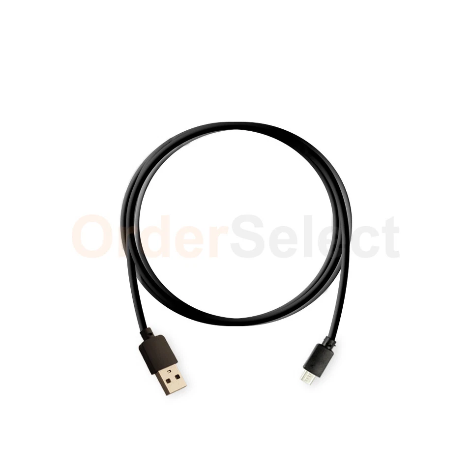 Cable Cargador Micro USB para Teléfono Android LG Phoenix 5/Risio 4/Tribute Monarch Foto 3 de 4