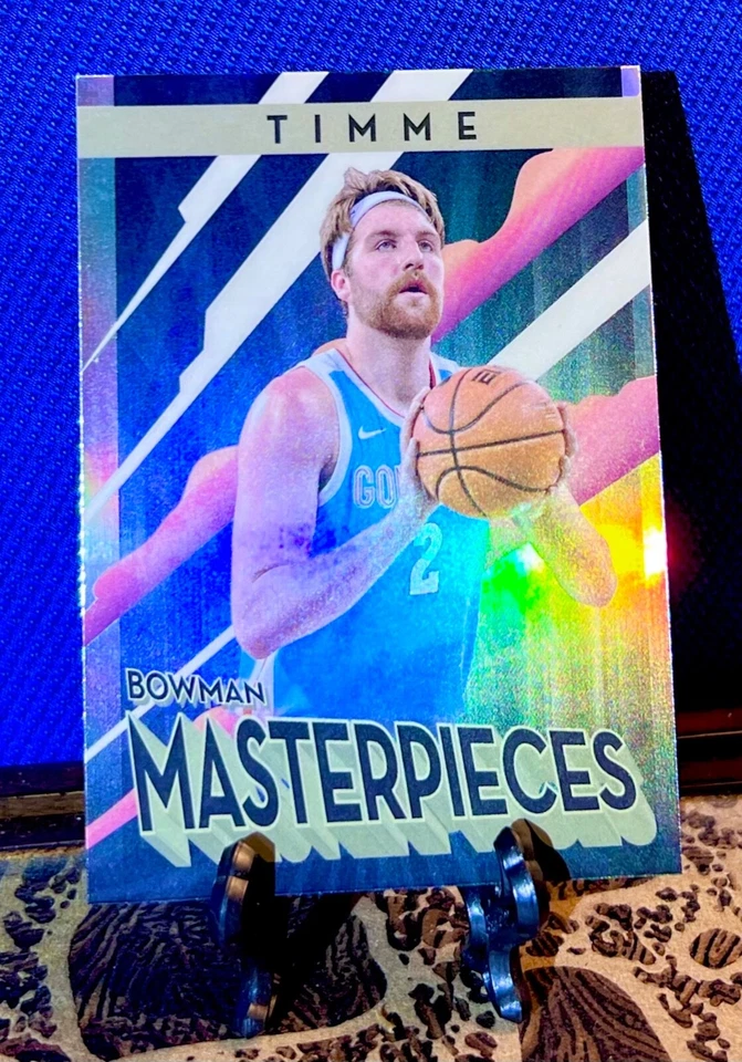 2022-23 Bowman's Best University Drew Timme Masterpieces Refractor #BM-5 Gonzaga - Image 2 of 4