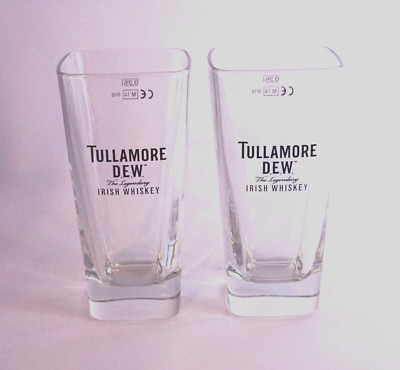 Tullamore Dew 2er Set Irish Whiskey Whisky Glas  On-Ice-Glas Edel 0,25 l NEU