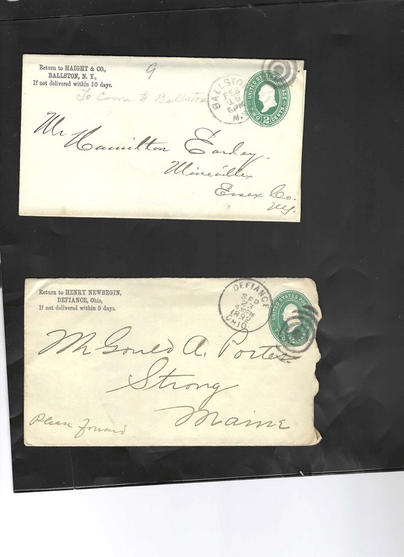 USA-1900 ISH-ENTIRES-ADVERTS-2 C GREEN-CANCELS-LOT OF 18-U-FAULTY -F--#521