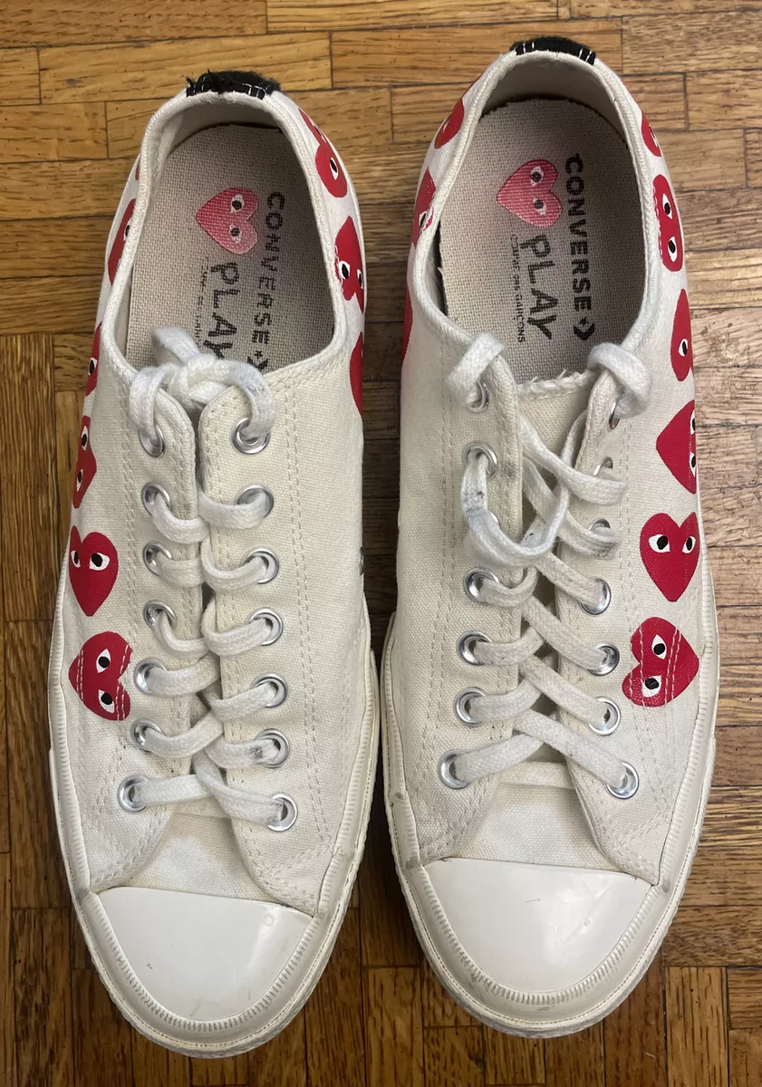 Converse Chuck Taylor All Star 70s Comme des Garcons Multi Heart White Low 10