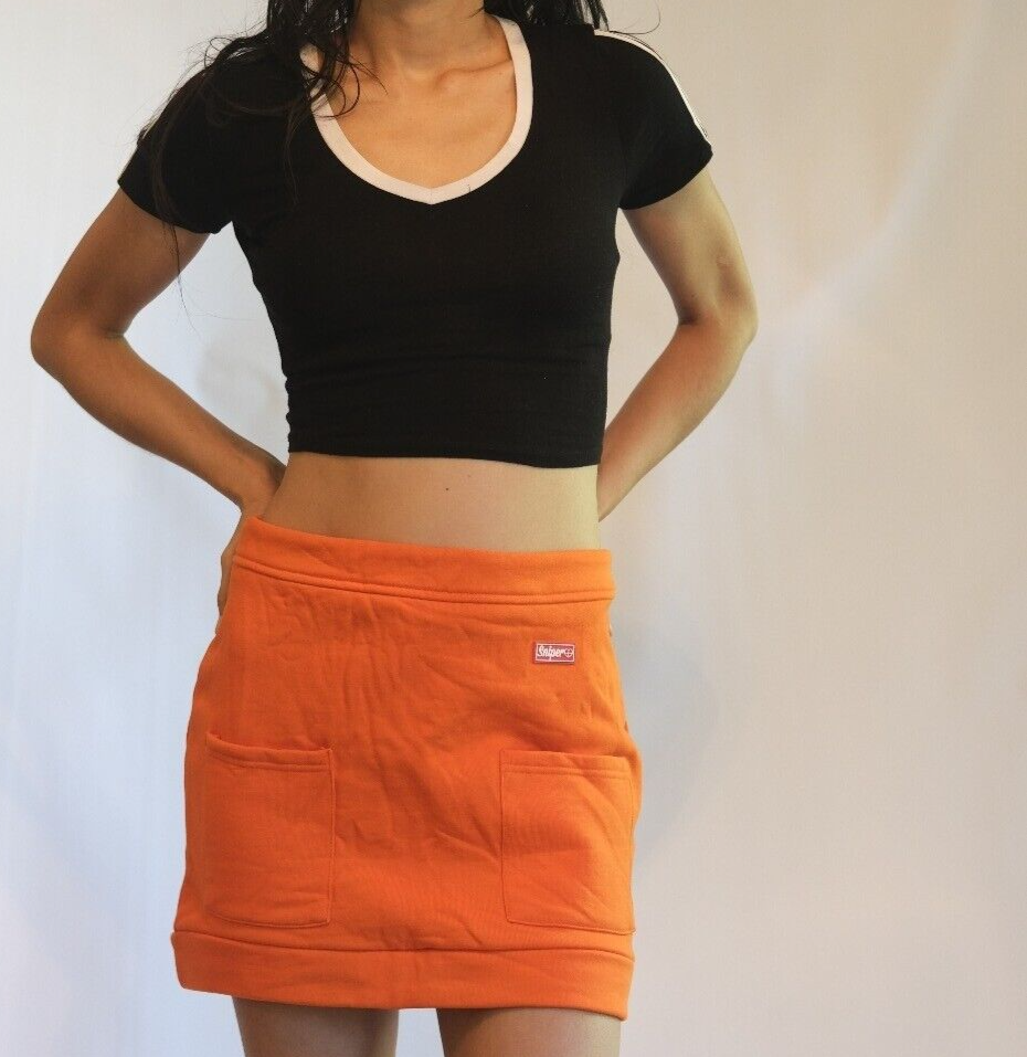 Sniper Gand Orange Cotton Skirt Size M 100% cotton | eBay