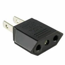 5 PCS EU Euro Europe to US USA Power Jack Wall Plug Converter Travel Adapter Us