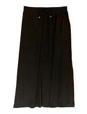 Covington Petites Long Flowy Black Maxi Skirt Women s Size PM Side Slit Stretch