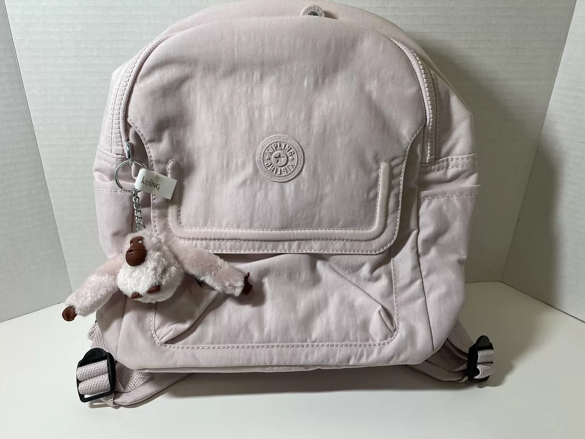 Kipling silver shop backpack