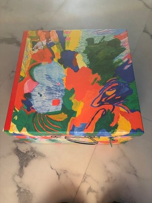 Empty Lush Advent Box Vibrantly Colored with 2 Shelves 