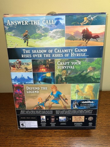 Legend Zelda Breath Wild SPECIAL EDITION EMPTY BIG BOX and INSERTS Nintendo 2017 - Picture 2 of 11