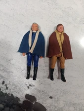  1978 Battlestar Galactica Commander Adama/ Lt Starbuck Figures FREE SHIP! T486