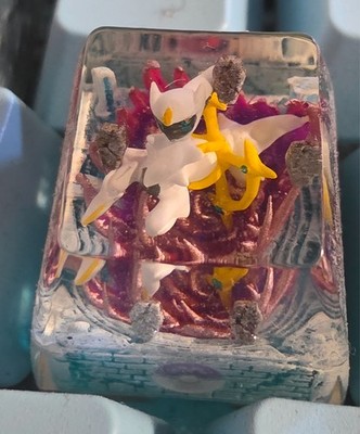 Pokemon Keycap Arceus Artisan handmade