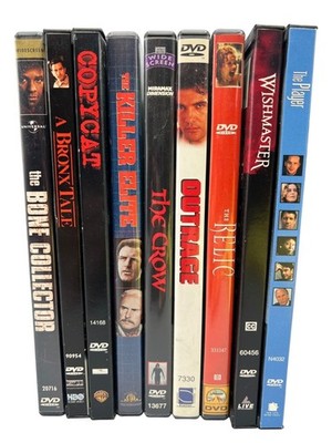 Lot (9) Thriller Horror Drama DVDs Movie Night Cheap Date The Crow WishMaster