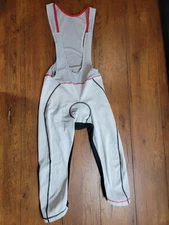 ZeroRH Mens Large Cycling Bibtights 18" 16.5" (8/10) Thermal Polyamide White L