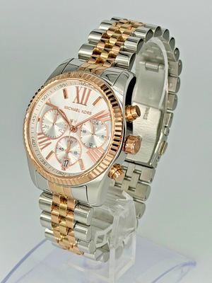 MICHAEL KORS Lexington MK5735 Chronograph Tri-Tone 38mm Silver