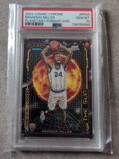 2023 COSMIC CHROME PLANETARY PURSUIT SUN Refractor RC BRANDON MILLER PSA 10