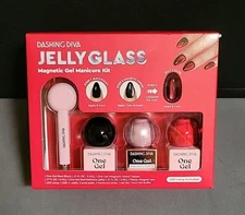 Dashing Diva Magnetic GEL Manicure Kit RED DELICIOUS GOJK01 JELLY STARTER NIB