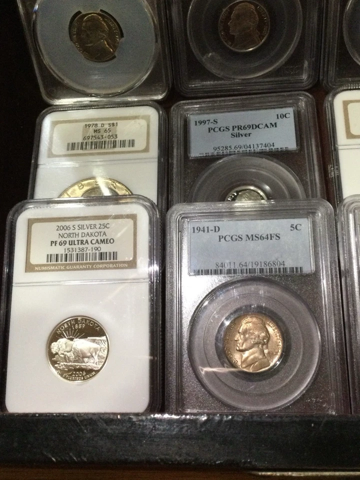 Huge Valuable Set PCGS, NGC, CAC Old US Coins-MANY Silver Coins, MS66, Full Step - Image 4 of 4